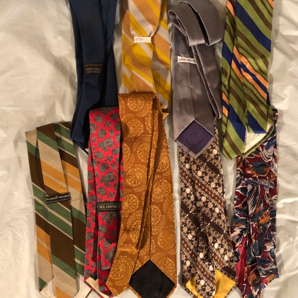 Bundle of 9 Men’s Vintage ties 70s 80s 90s - Picture 6 of 8
